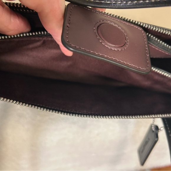 NWOT - Coach Black/silver Nina Tote for casual, business or travel. - Picture 5 of 10